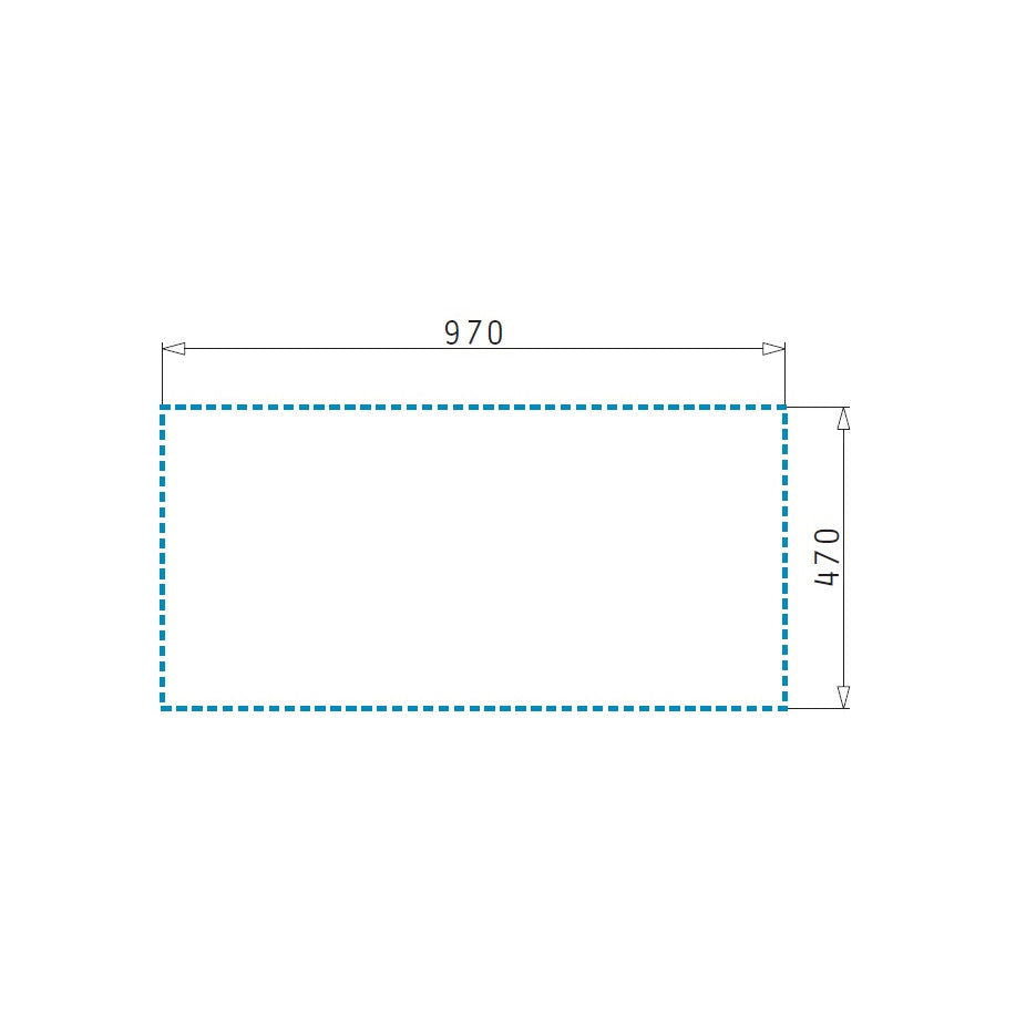 Chiuveta Pyramis CONCERTO 100x50 1 1/2B 1D Black Glass & Inox - EpicHome.ro
