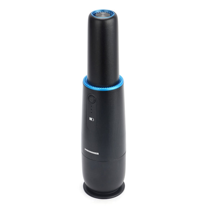 Aspirator de mana Heinner Blackstone HHVC-D7.2BK, 70W, acumulator li 7.2v, autonomie 12 min, durata incarcare 3 ore, adaptor USB, accesorii perie 2 in 1, negru - EpicHome