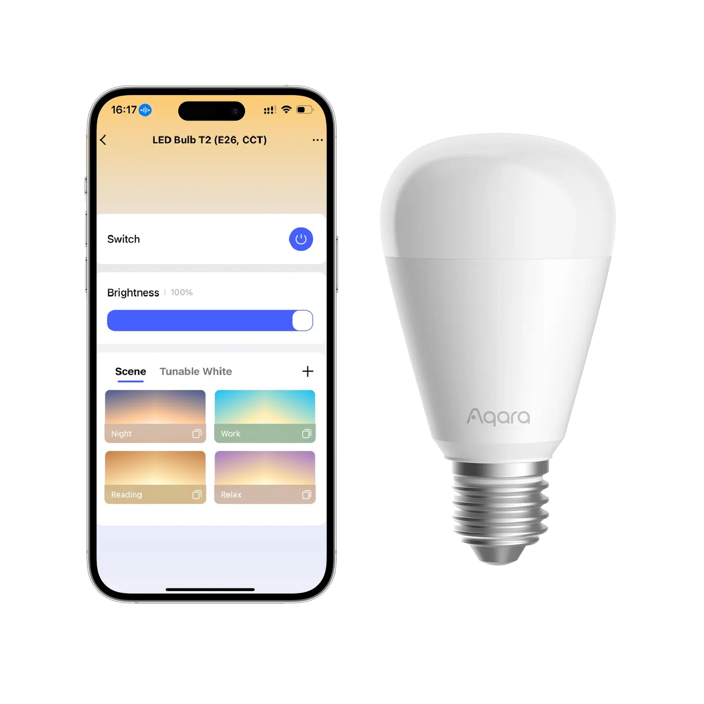 Bec Led Aqara Bulb T2, E27, 1100 Lumeni, Thread, Zigbee (doar lumina alba) - EpicHome