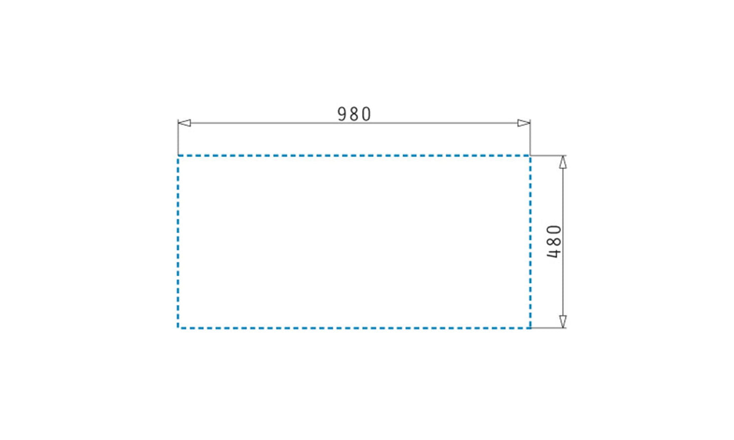 Chiuveta dreptunghiulara din granit Pyramis ALAZIA 100x50cm - EpicHome.ro