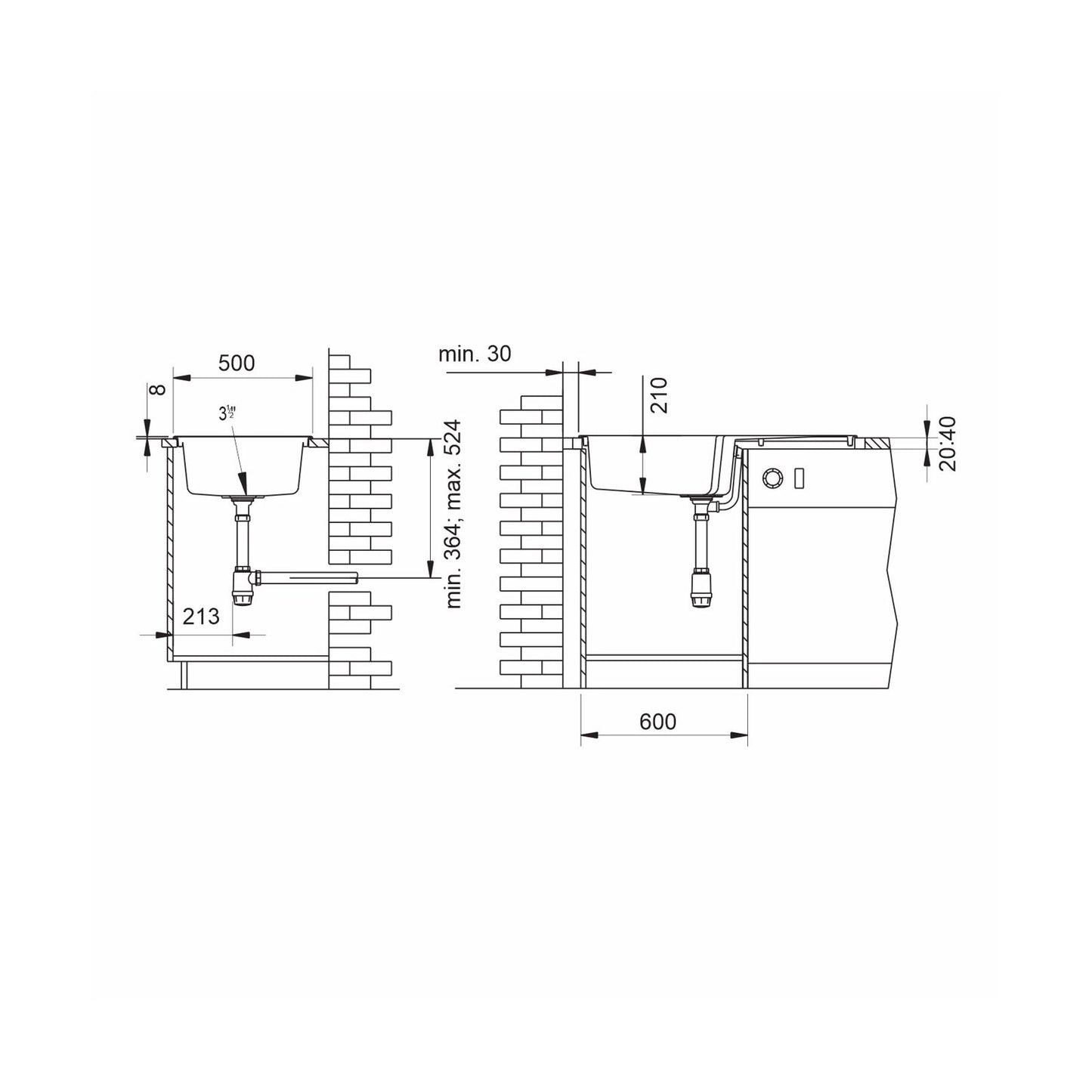 Chiuveta soft compozit Pyramis LEVEL 100x50cm cuva stanga - EpicHome.ro