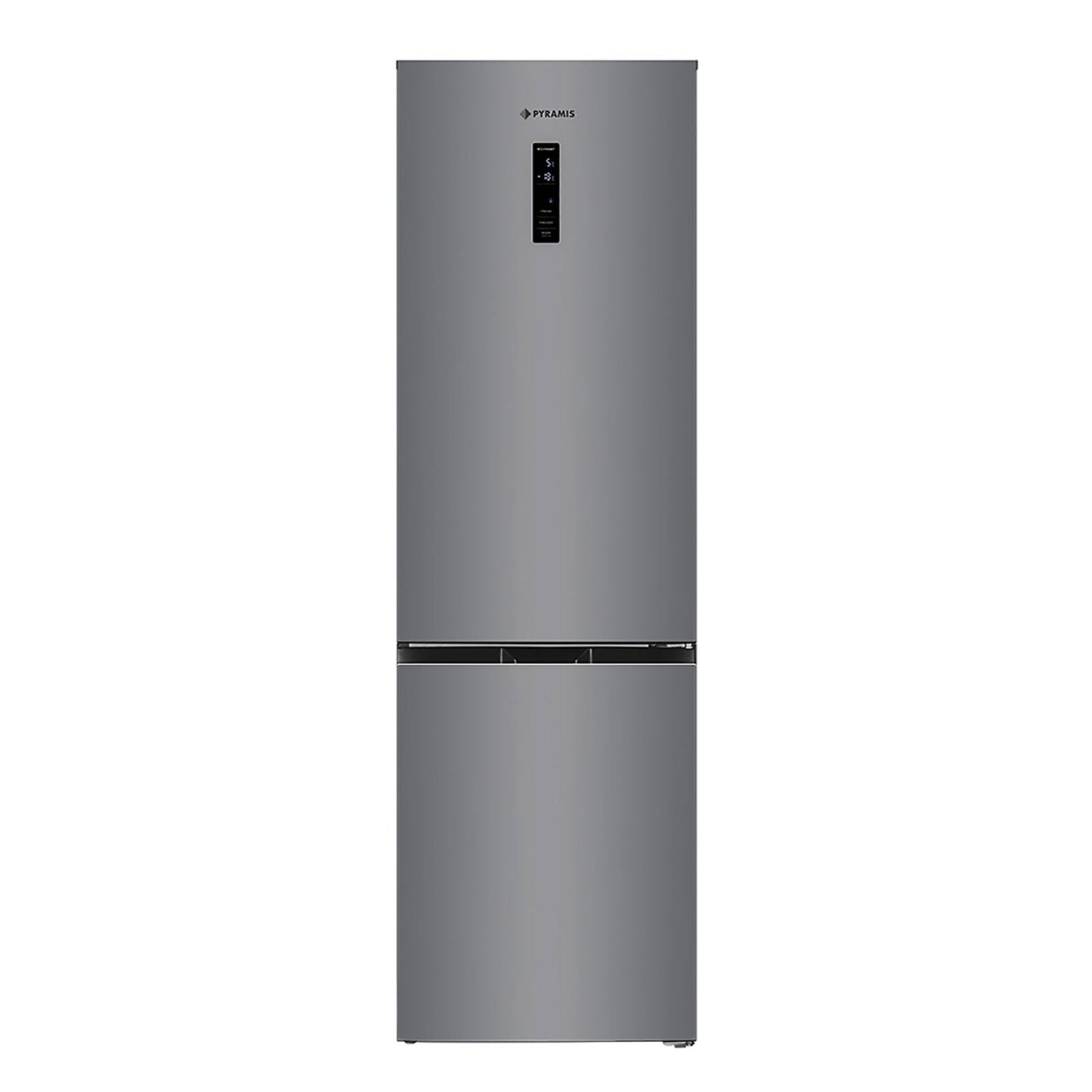 Combina frigorifica Pyramis FSO 195 Inox, Inverter, total NO FROST, clasa E, capacitate totala 347 litri - EpicHome.ro