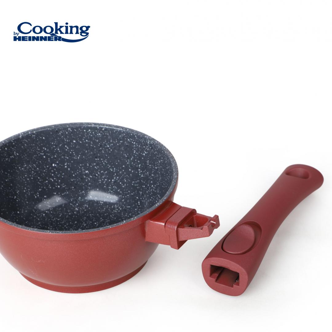 Cratita de Aluminiu cu capac 16x8cm, 1.3L, Calabria, Cooking By Heinner - EpicHome