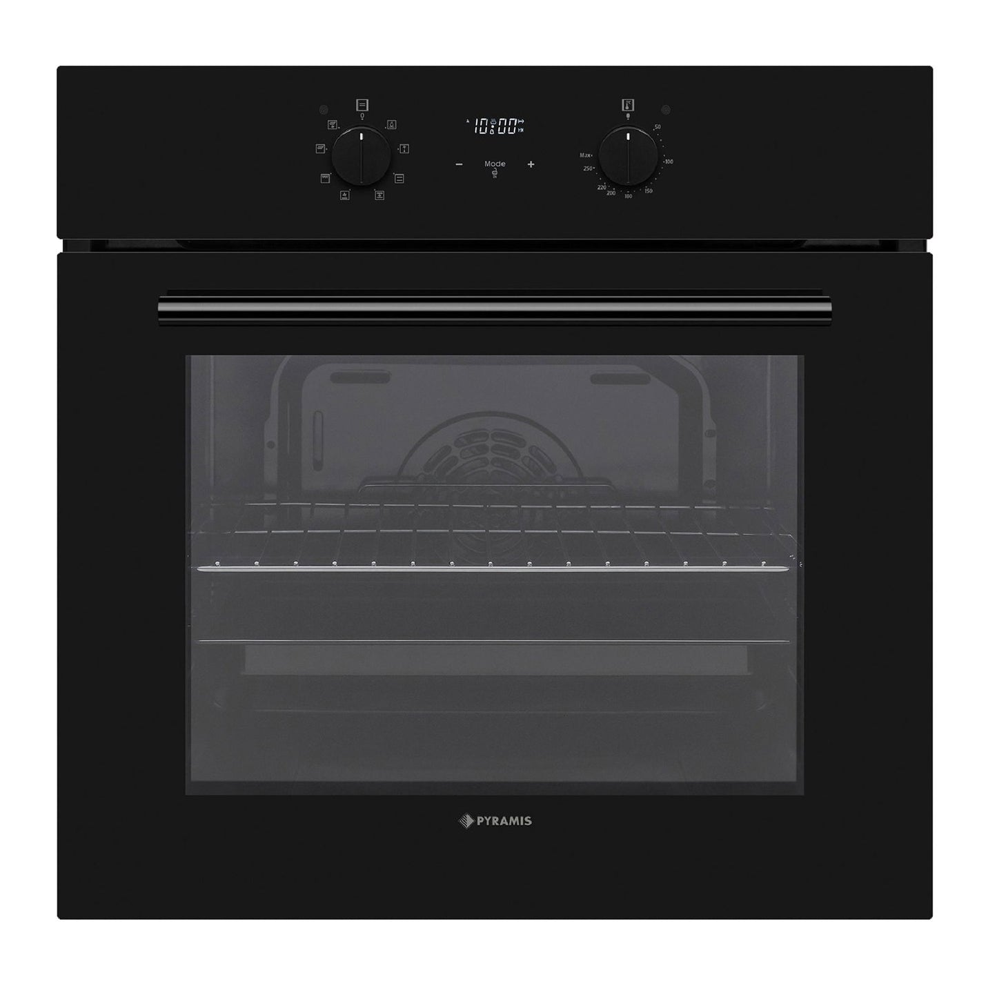 Cuptor electric Pyramis 60IN 20.10.20.30.50 Pearl Glass, 8 functii, clasa A, 69 litri, timer electronic, butoane rotative - EpicHome.ro