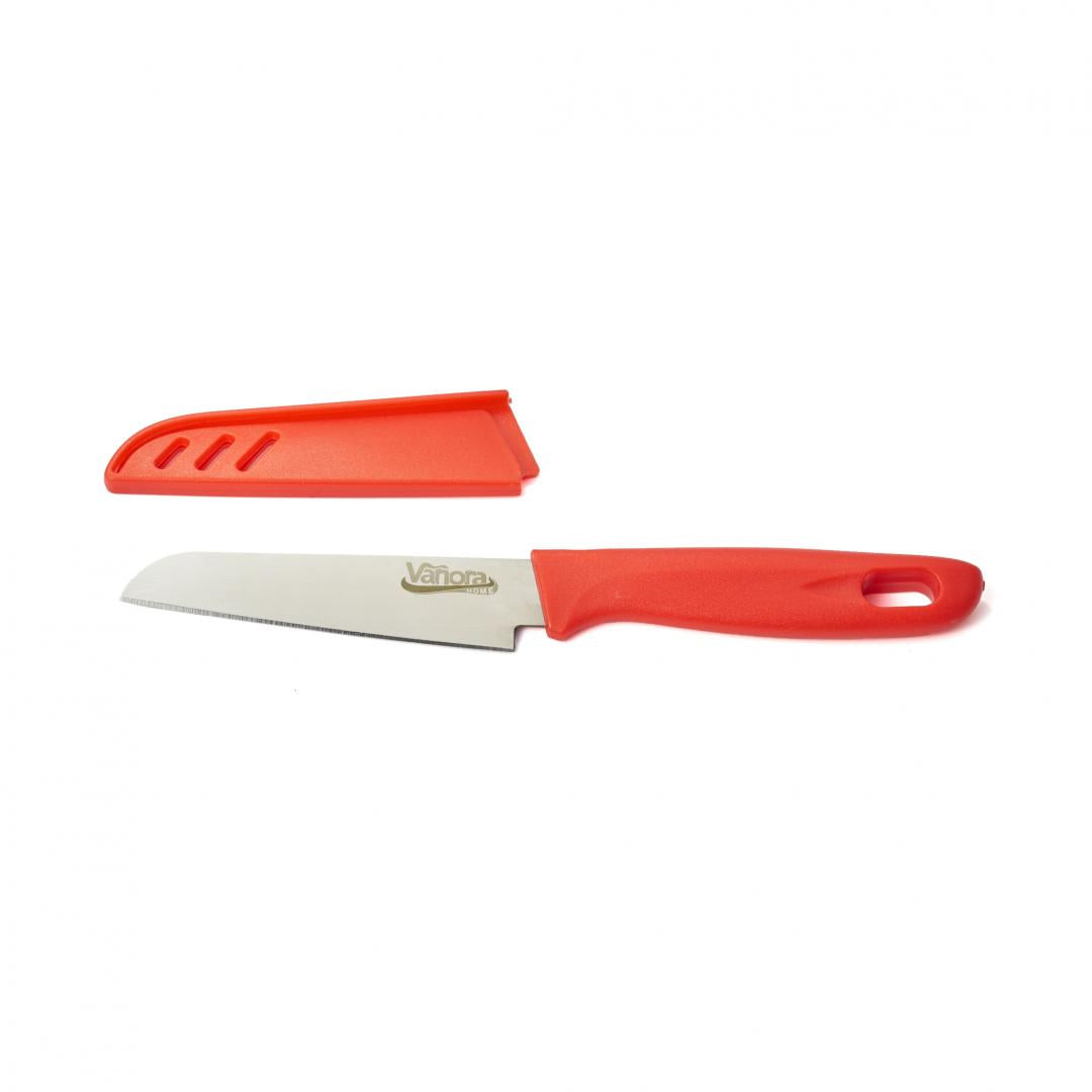 Cutit Cu Teaca 9.5 Cm, Rosu - EpicHome