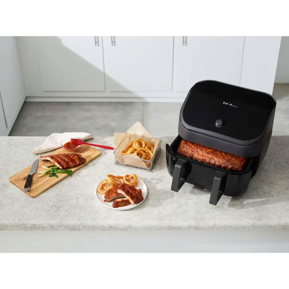 Friteuza cu aer cald InstantPot Frit Vortex Plus VersaZone, 9 l, 1700 W, 6 programe, Control tactil (Negru) - EpicHome