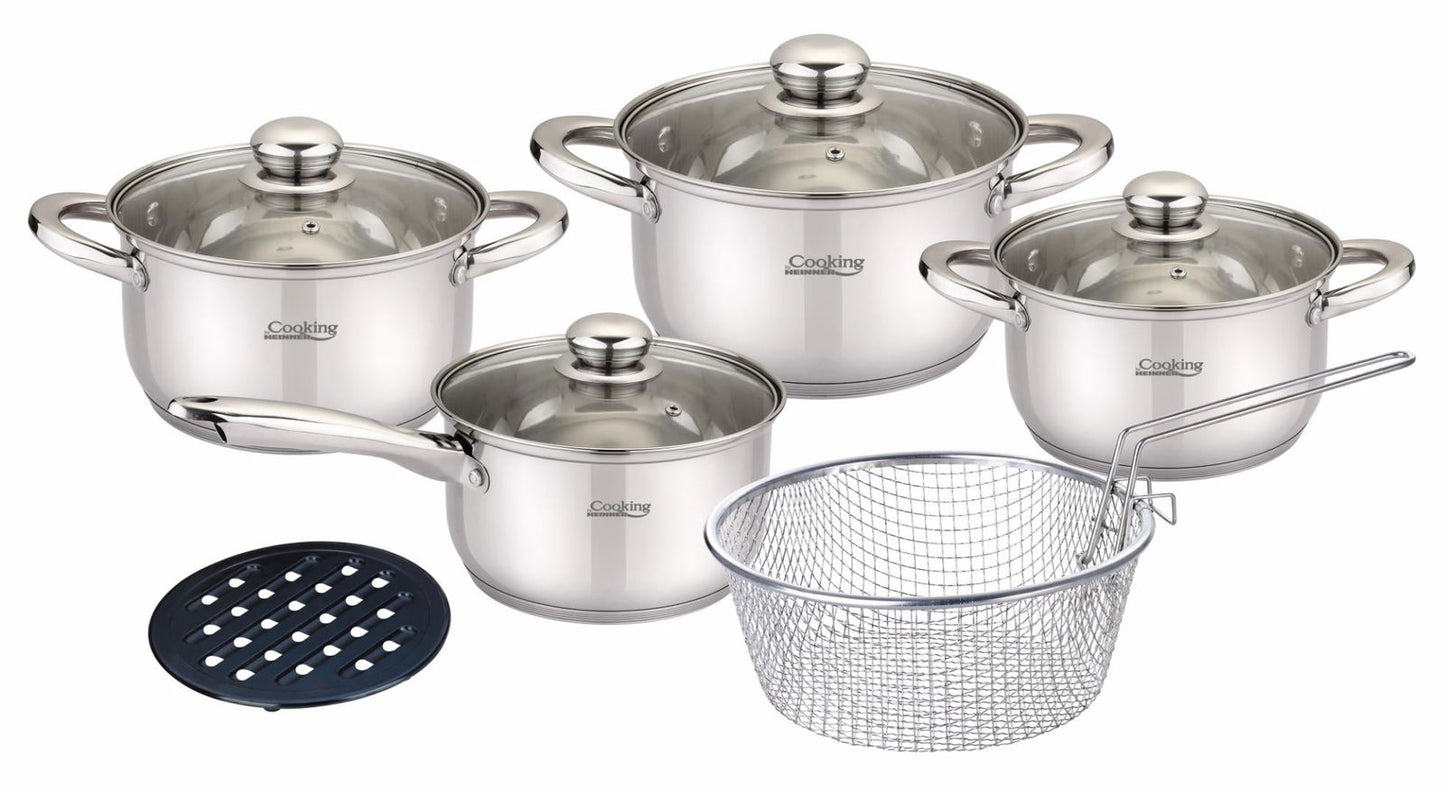 Madeline, Set Gatit Inox 10 Piese, Cooking By Heinner - EpicHome