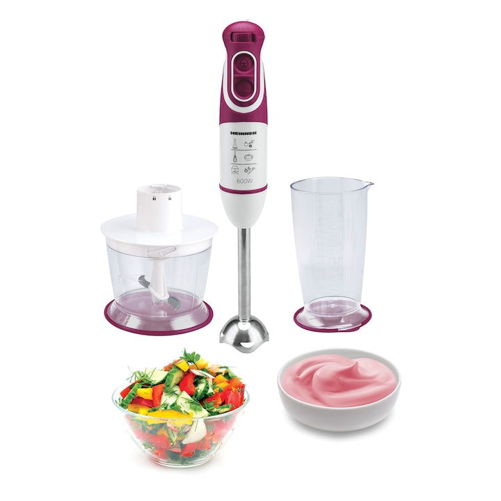 Mixer vertical Heinner HB-600BG, 600 W, 0.7 l, 5 viteze, Visiniu - EpicHome