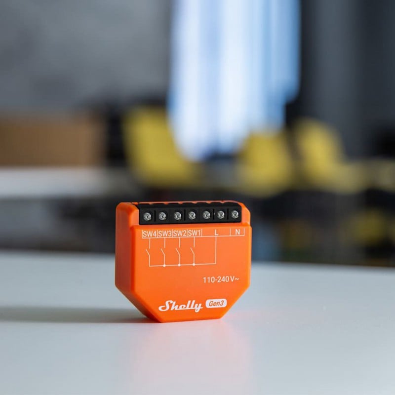 Modul de activare al scenelor Shelly I4 GEN3, WiFi, 4 intrari digitale - EpicHome