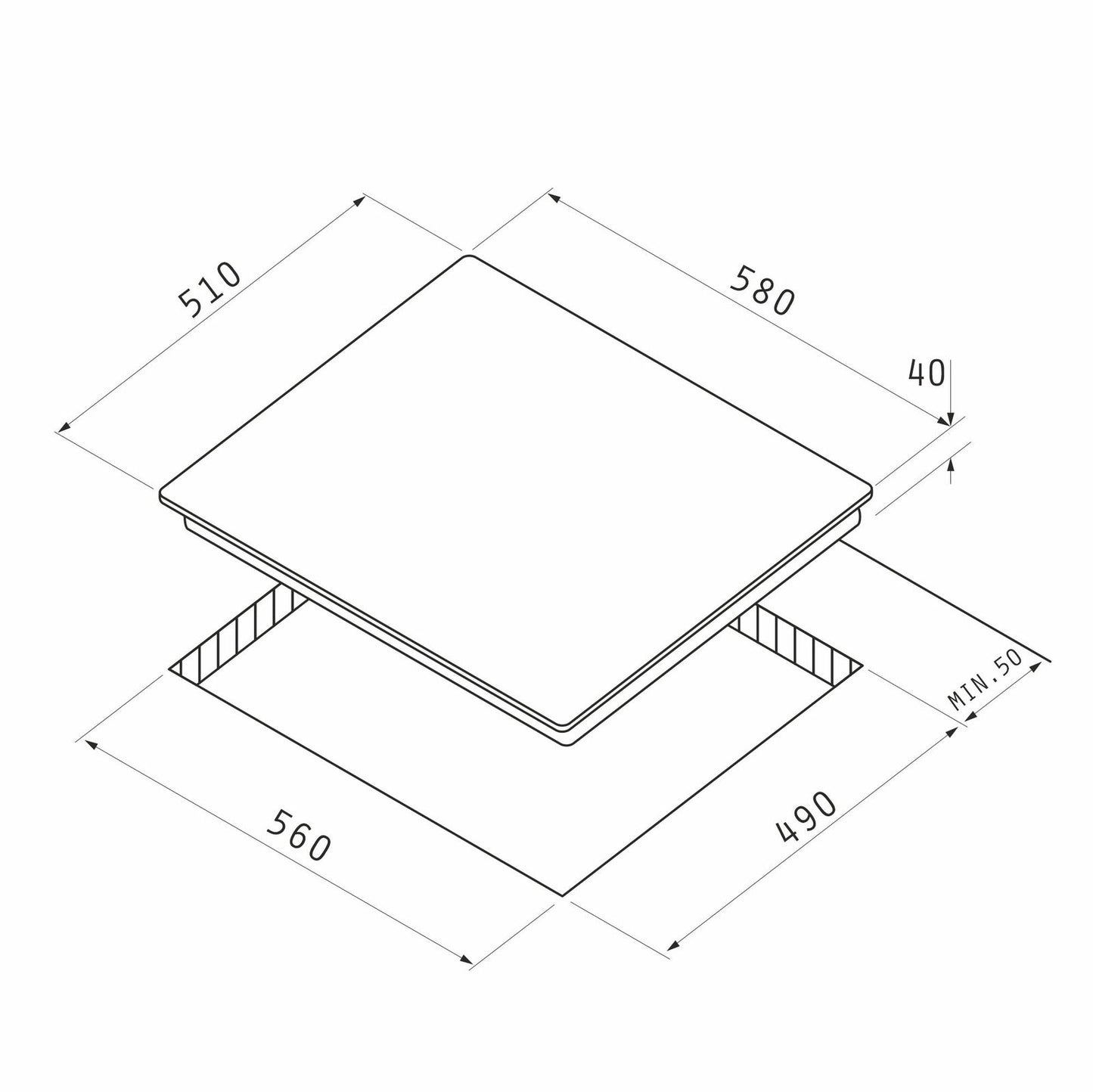 Pachet Pyramis 1P IX, cuptor electric incorporabil si plita gaz, 8 functii, clasa A, volum 63 litri, butoane rotative, Grill, 4 arzatoare, gratare emailate, finisaj Inox - EpicHome.ro