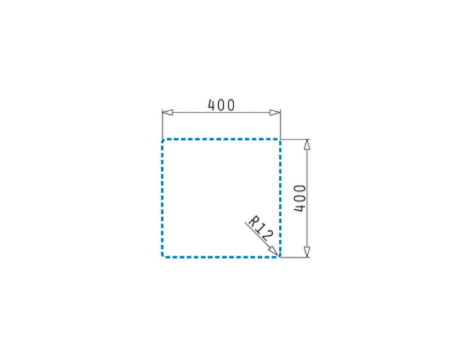 Set chiuveta patrata din inox Pyramis ASTRIS COLORA 40x40cm si baterie ECO BELLO - EpicHome.ro