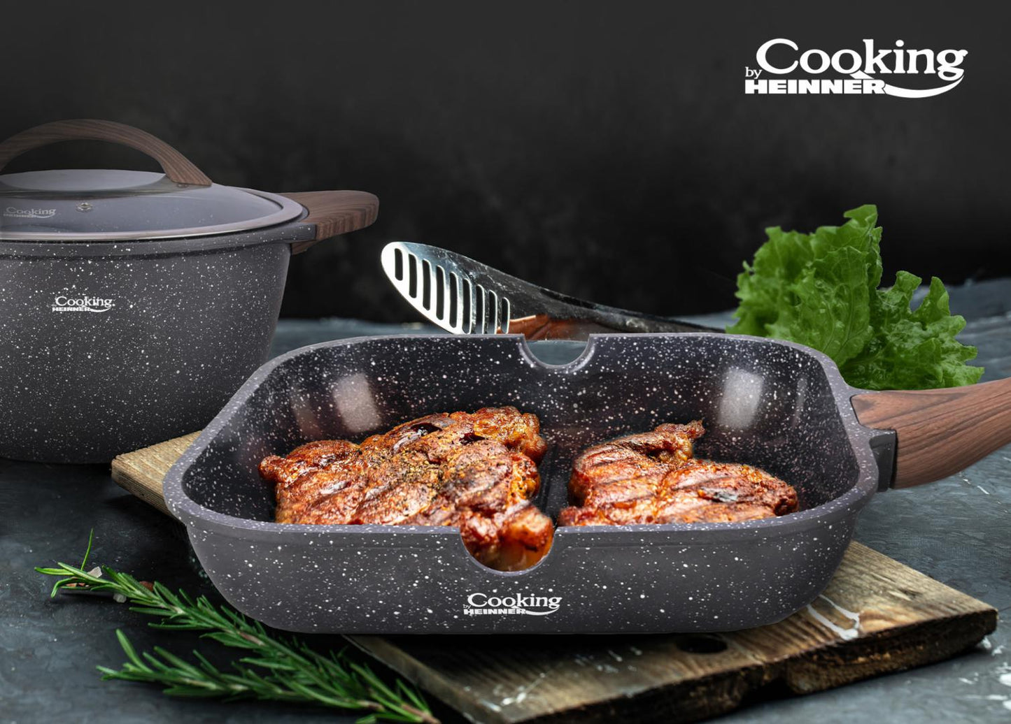 Set vase de gatit 6 piese Aluminiu Turnat, Paris, Cooking By Heinner - EpicHome