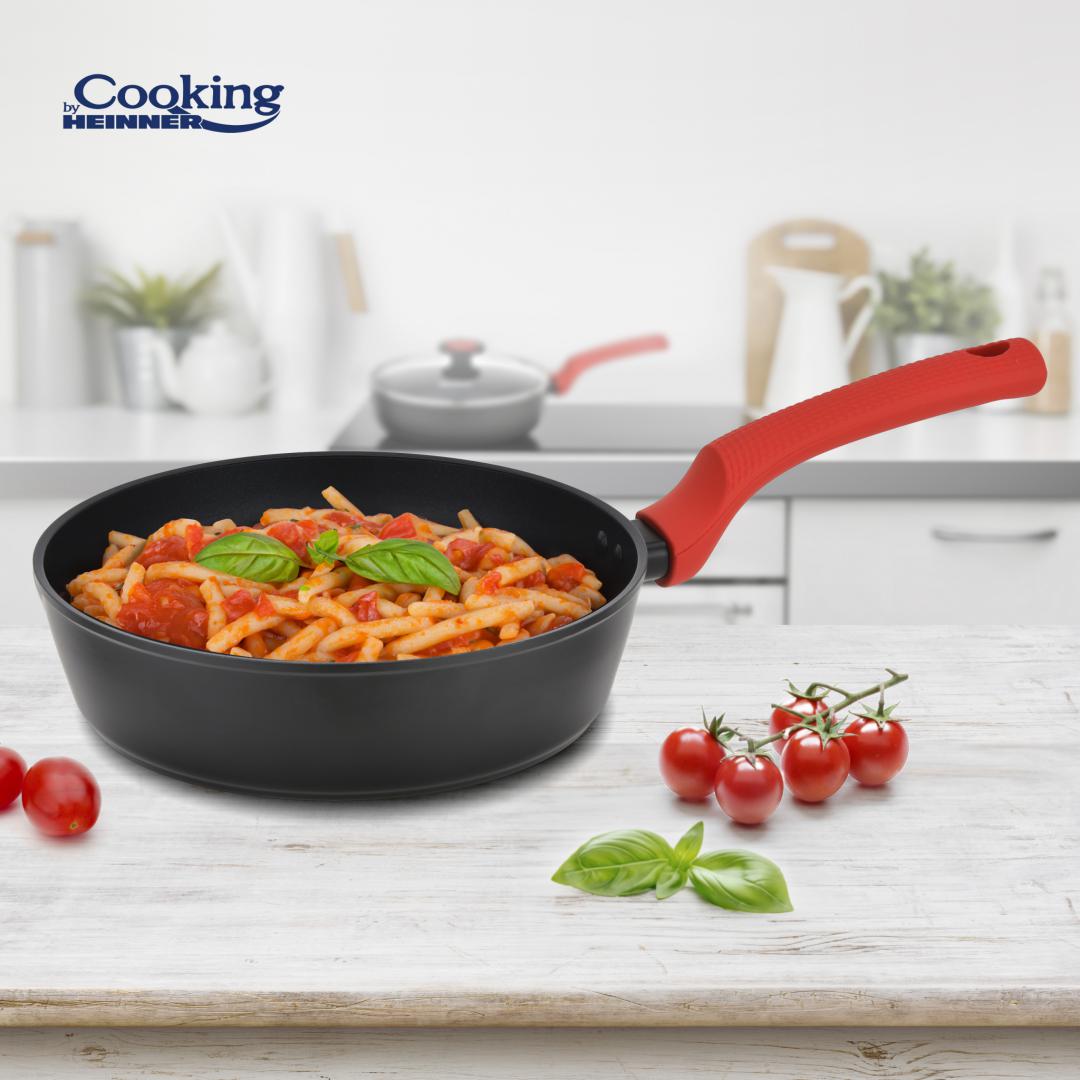 Tigale aluminiu forjat + Capac 28X7cm, REDMOON, Cooking by Heinner - EpicHome