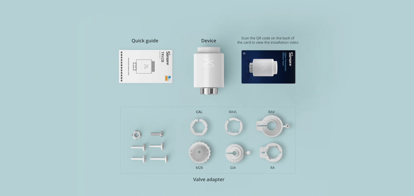 Valva termostatica pentru calorifer Sonoff TRVZB, Zigbee 3.0 - EpicHome.ro