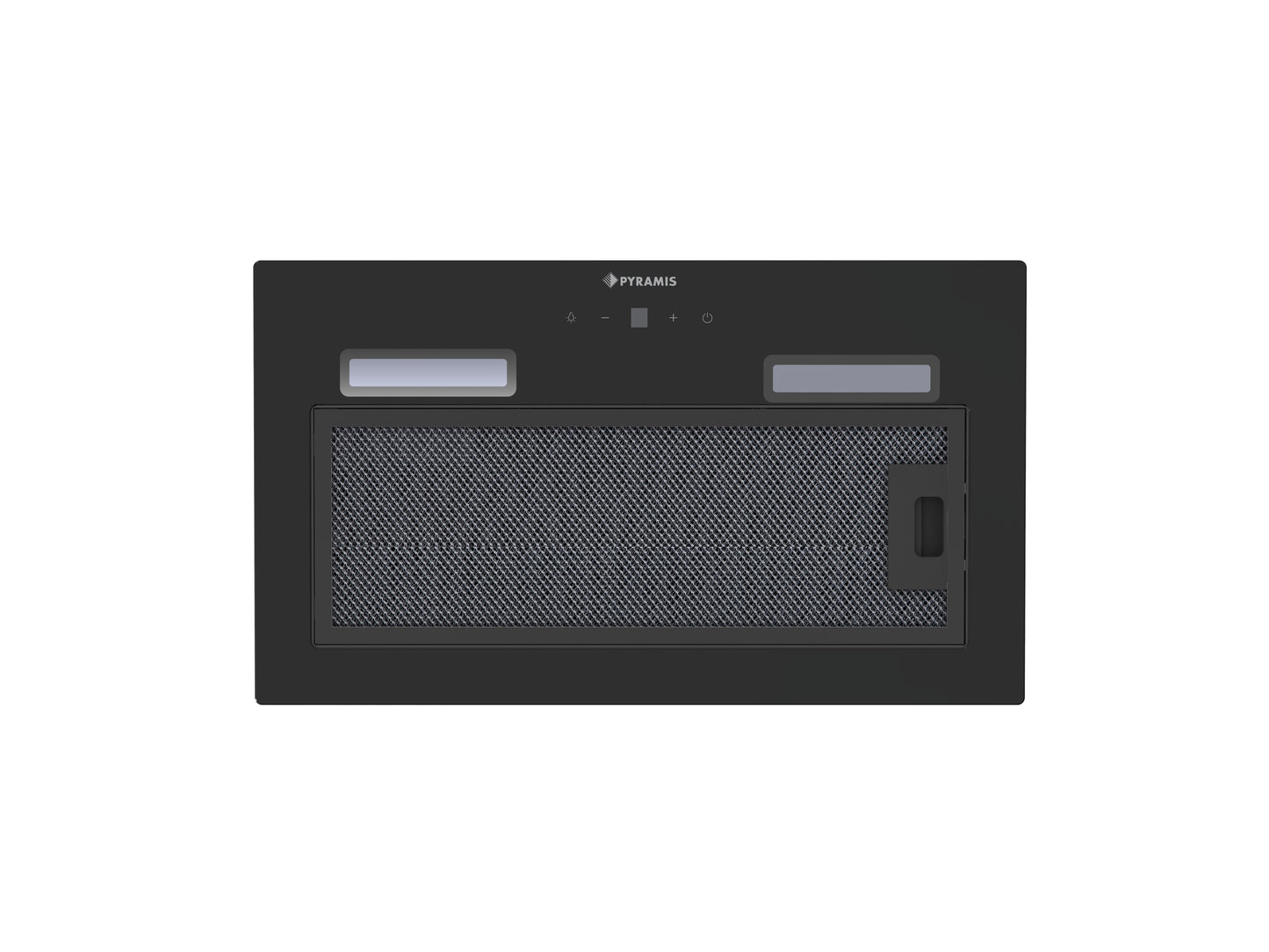 Hota total incorporabila Pyramis MD, 1 motor, putere de absorbtie maxima 618mc/h, 52cm, Touch control, finisaj sticla neagra