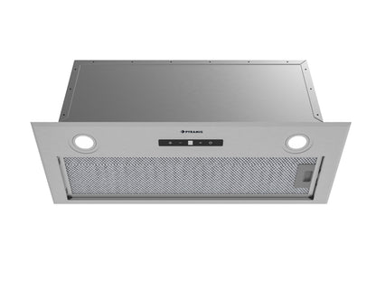 Hota total incorporabila Pyramis MD, 1 motor, putere de absorbtie maxima 618mc/h, 70cm, Touch control, finisaj inox