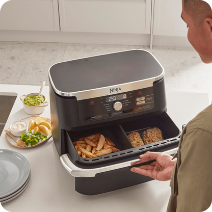 Airfryer Foodi FlexDrawer AF500, 2470W, 10.4L, 7 funcții de gătit, negru Ninja - EpicHome