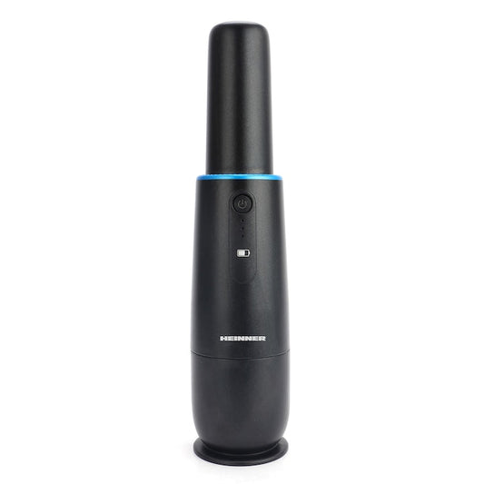 Aspirator de mana Heinner Blackstone HHVC-D7.2BK, 70W, acumulator li 7.2v, autonomie 12 min, durata incarcare 3 ore, adaptor USB, accesorii perie 2 in 1, negru - EpicHome
