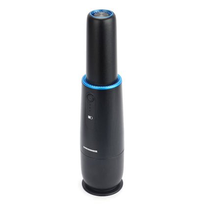 Aspirator de mana Heinner Blackstone HHVC-D7.2BK, 70W, acumulator li 7.2v, autonomie 12 min, durata incarcare 3 ore, adaptor USB, accesorii perie 2 in 1, negru - EpicHome