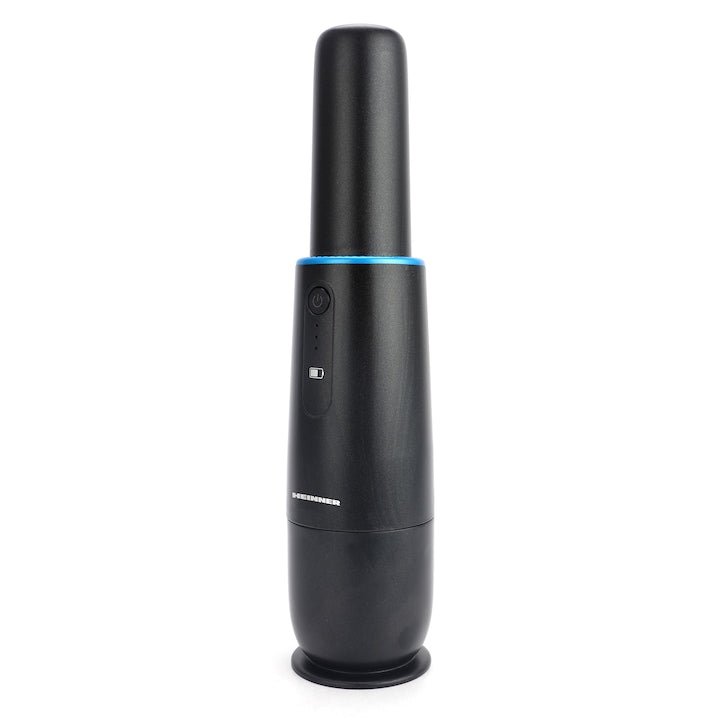 Aspirator de mana Heinner Blackstone HHVC-D7.2BK, 70W, acumulator li 7.2v, autonomie 12 min, durata incarcare 3 ore, adaptor USB, accesorii perie 2 in 1, negru - EpicHome