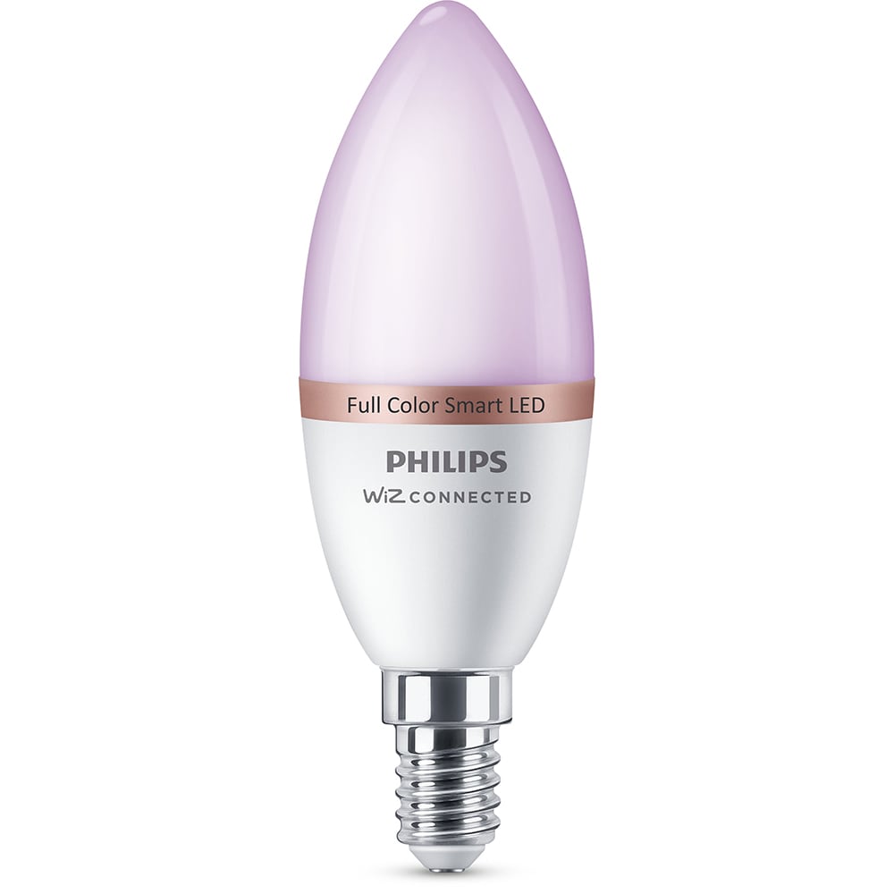 Bec LED Smart PHILIPS C37, E14, 4.9W, 470lm, Wi-Fi, lumina variabila, compatibil Alexa, Google Assistant - EpicHome