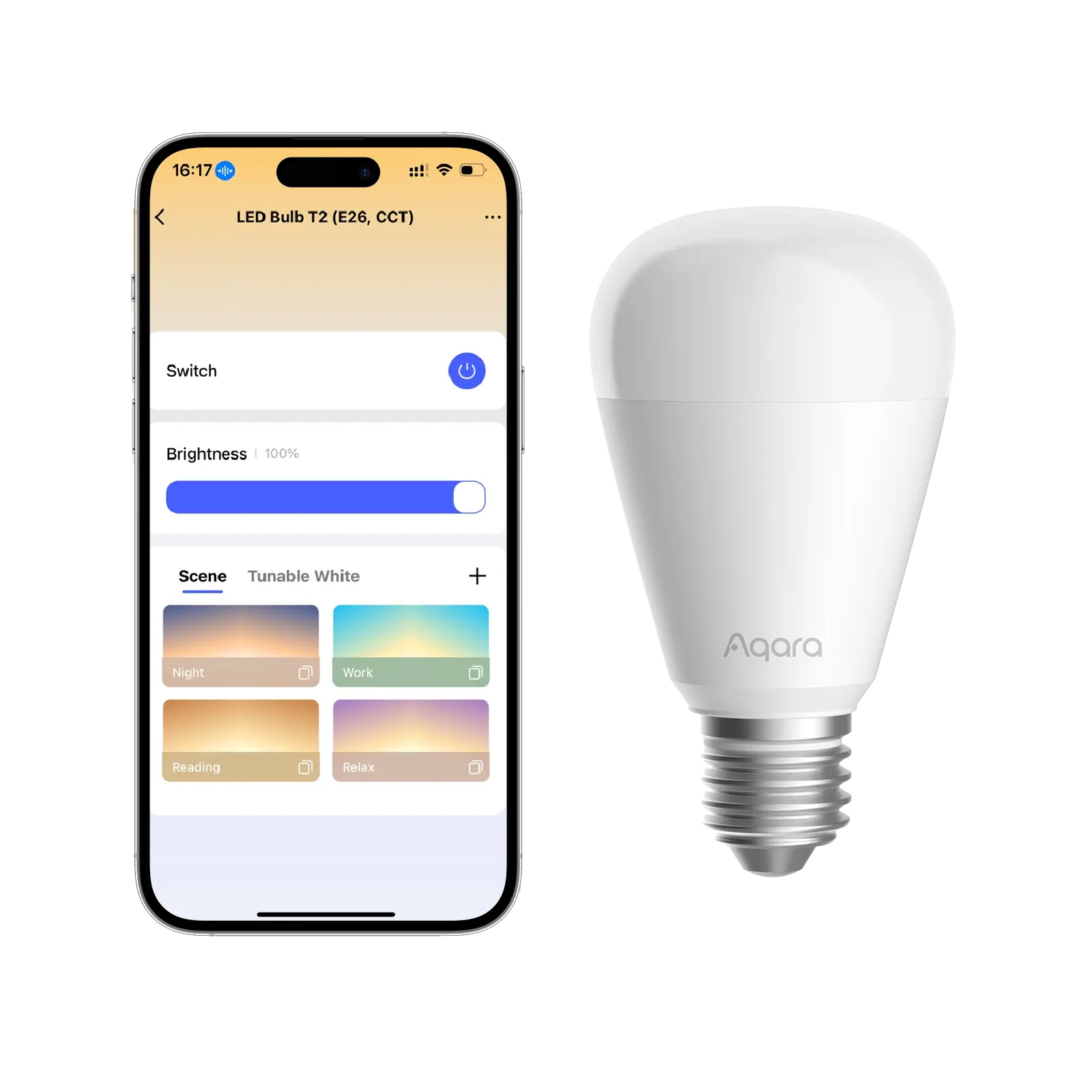 Bec Led Aqara Bulb T2, E27, 1100 Lumeni, Thread, Zigbee (doar lumina alba) - EpicHome