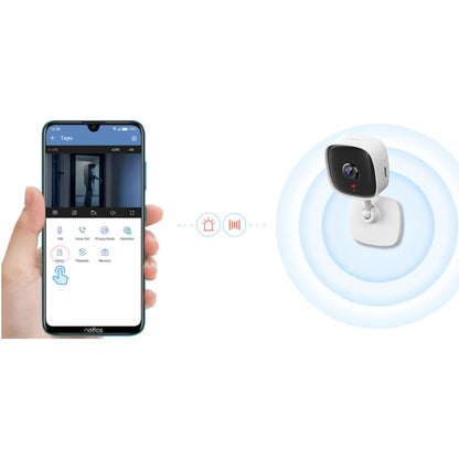 Camera de supraveghere Smart TP-Link Tapo C110 cu Night Vision, Ultra HD, Utilizare Baby Monitor Wireless Audio Video, Detectarea miscarii, Alarma sonora si luminoasa, Two-Way Audio, Mod Privacy, Stocare locala, IP Wi-Fi, Alb - EpicHome
