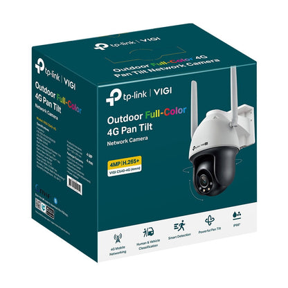 Camera supraveghere IP Speed Dome PT GSM 4G TP-LINK Full Color VIGI C540-4G, 4 MP, 4 mm, IR/lumina alba 30 m, detectie si clasificare om/vehicul, slot card, vizualizare de pe telefon, microfon/difuzor, active defense, auto tracking - EpicHome