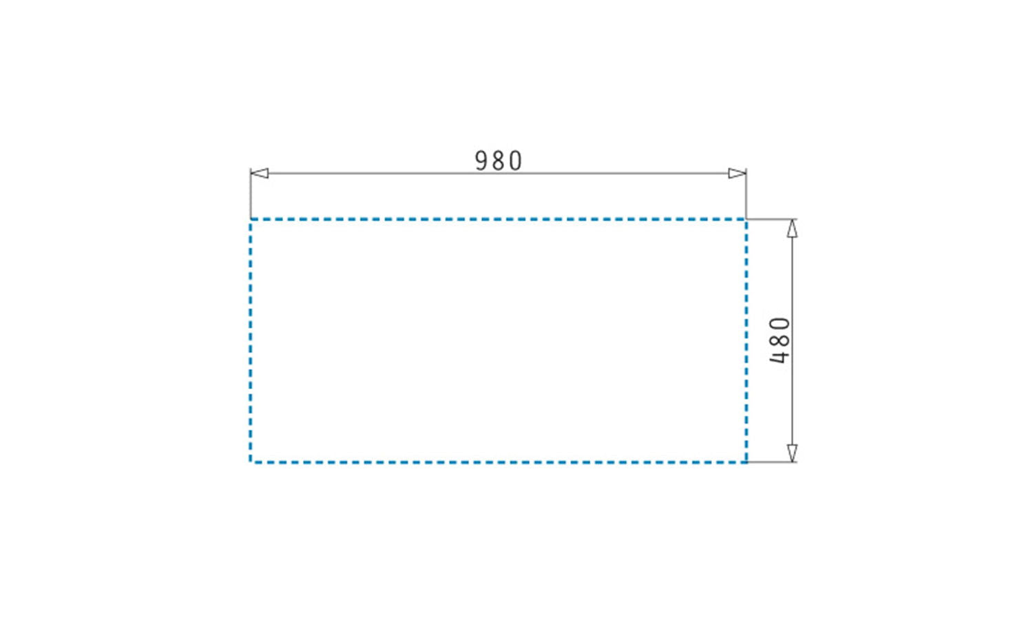 Chiuveta dreptunghiulara din granit Pyramis ALAZIA 100x50cm - EpicHome.ro
