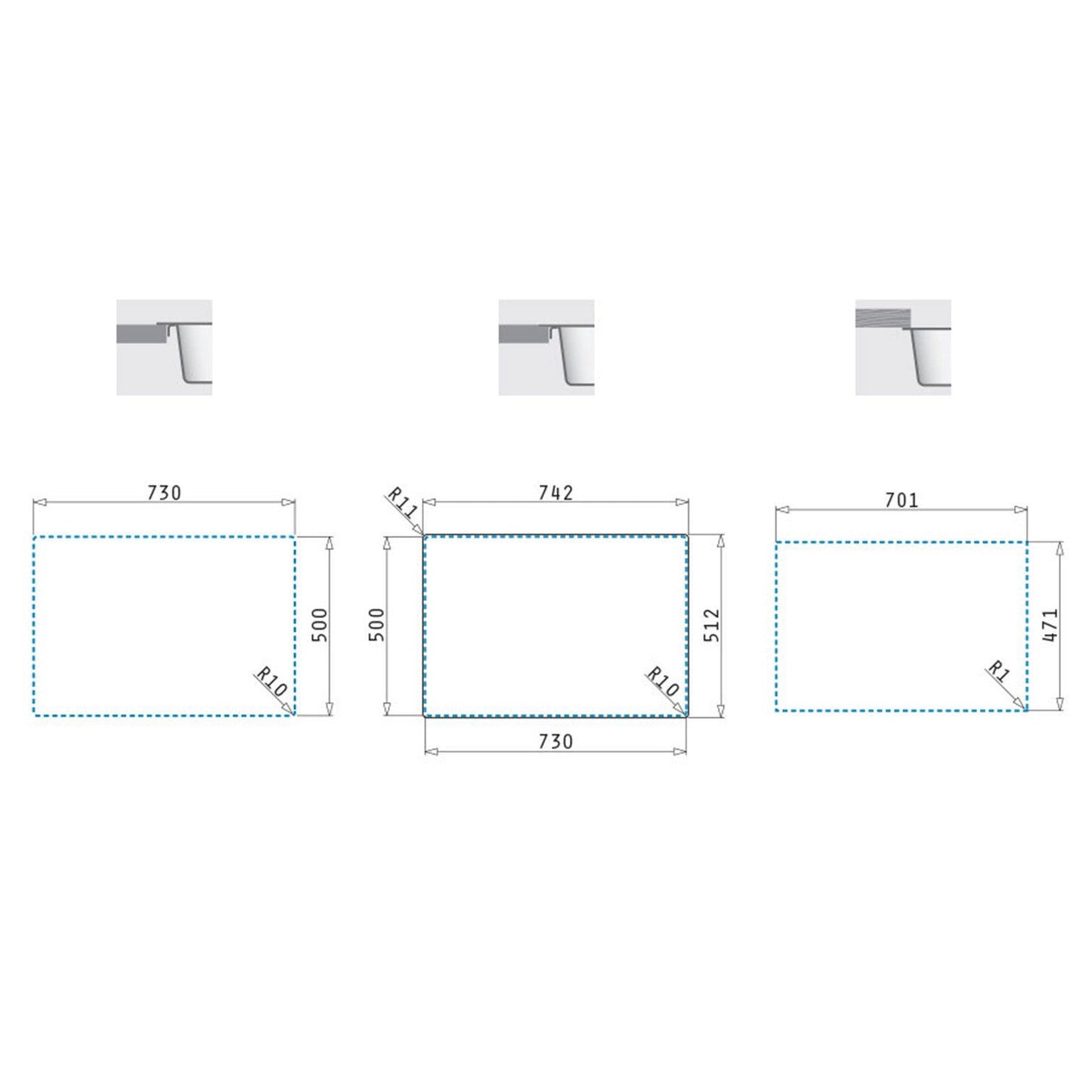 Chiuveta inox Pyramis KRYPTO 74x51 1B - EpicHome.ro