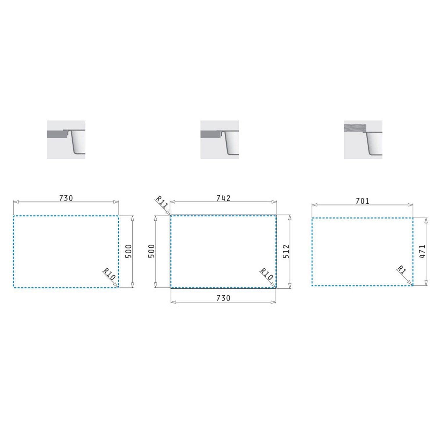 Chiuveta inox Pyramis KRYPTO 74x51 1B - EpicHome.ro