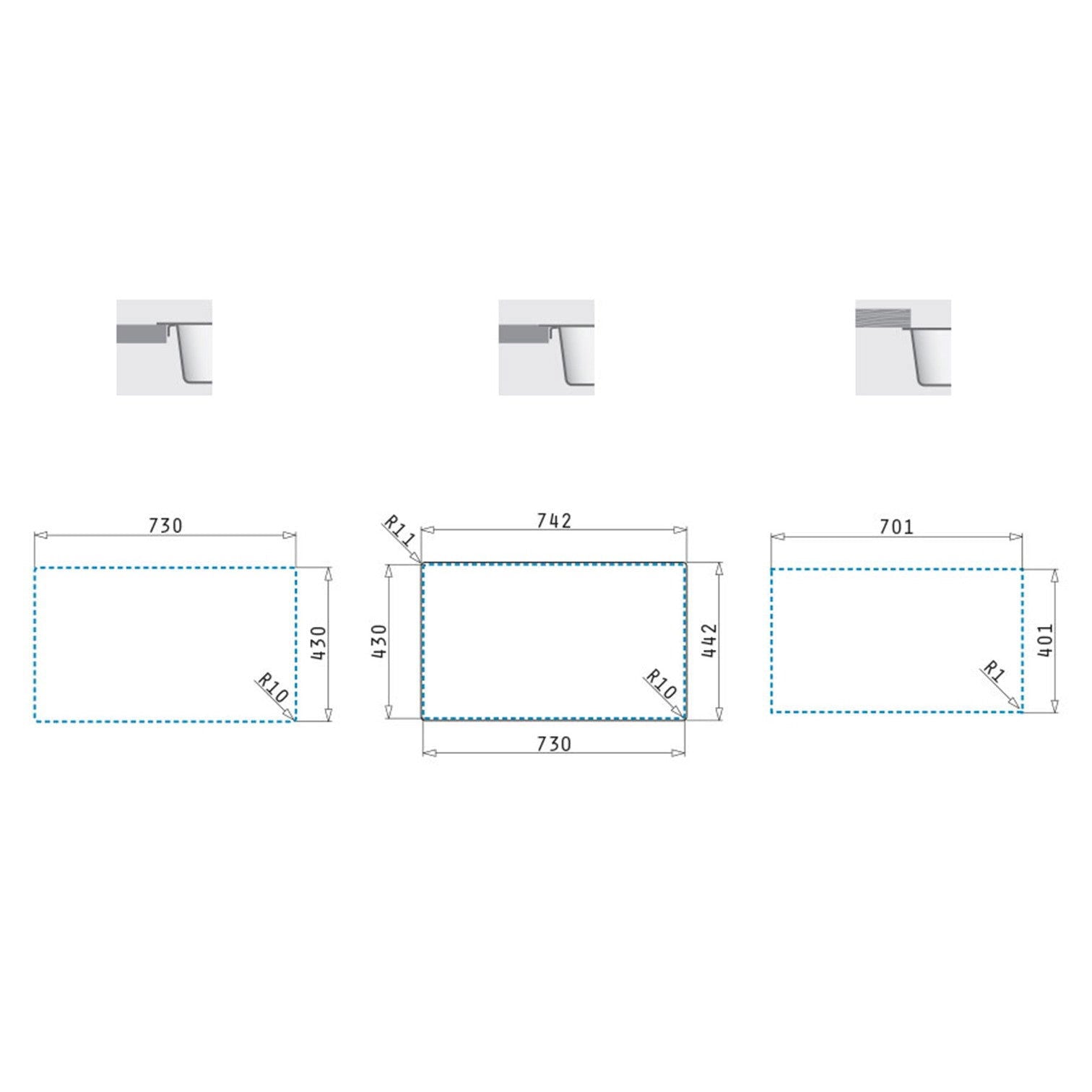 Chiuveta inox Pyramis ZEUS 74x44 1B - EpicHome.ro
