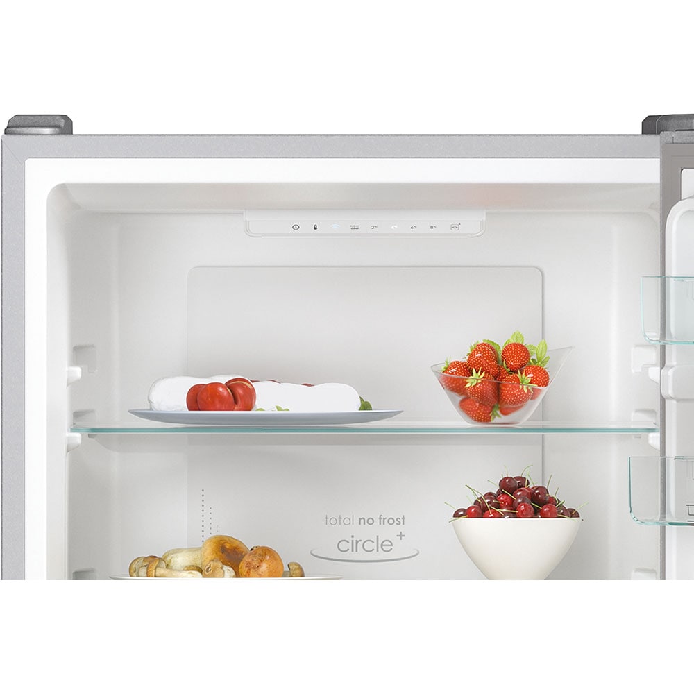Combina frigorifica Candy CCE4T620ES, No Frost, 377 l, H 200 cm, Clasa E, Wi-Fi, argintiu - EpicHome