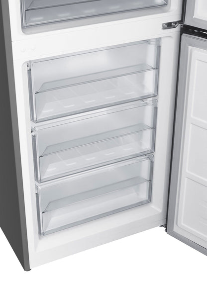 Combina frigorifica Pyramis FSO 195 Inox, Inverter, total NO FROST, clasa E, capacitate totala 347 litri - EpicHome.ro