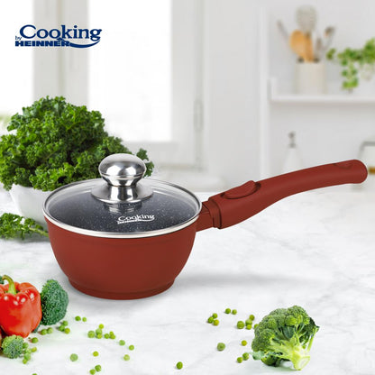 Cratita de Aluminiu cu capac 16x8cm, 1.3L, Calabria, Cooking By Heinner - EpicHome