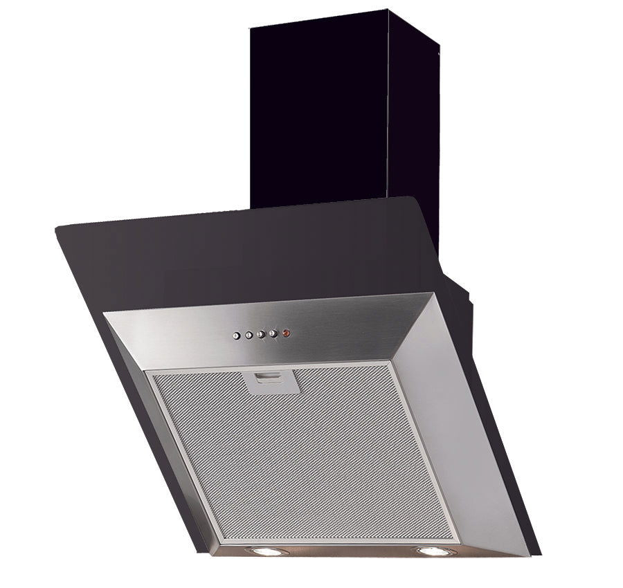 Hota decor Pyramis AFFIUSO KA160, 1 motor turbo, sticla fumurie si inox, 440m³h - EpicHome.ro