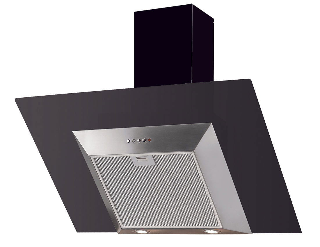 Hota decor Pyramis AFFIUSO KA160, 1 motor turbo, sticla fumurie si inox, 440m³h - EpicHome.ro