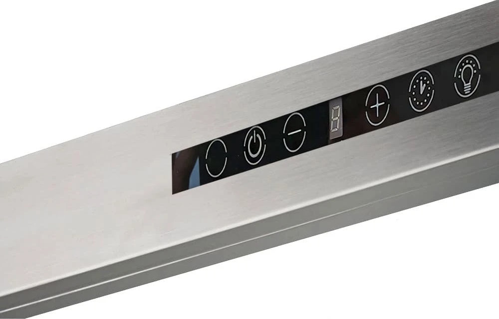 Hota decor Pyramis Agilo NT Inox, 1 motor turbo, 679m³h, Touch control, Timer, Display - EpicHome