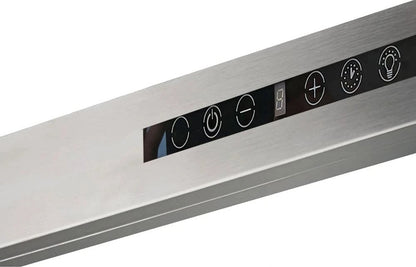 Hota decor Pyramis Agilo NT Inox, 1 motor turbo, 679m³h, Touch control, Timer, Display - EpicHome