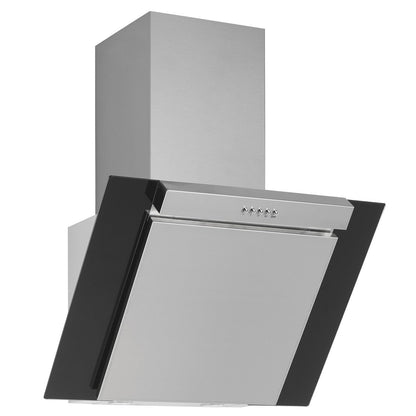 Hota decor Pyramis SILVERO 3283, 1 motor, butoane pivotante, 60cm, 537m³h - EpicHome.ro