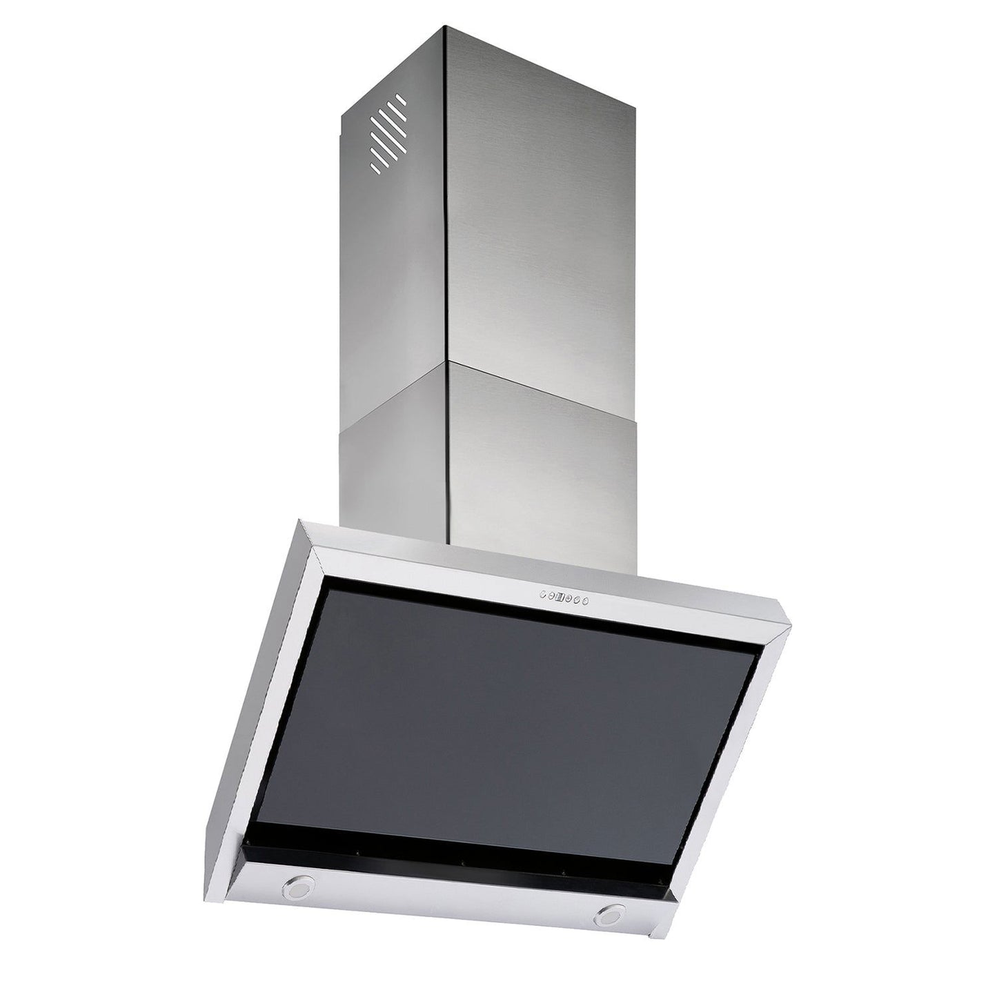 Hota decor Pyramis SPECIETO, 1 motor turbo, sticla neagra si inox, 700m³h - EpicHome.ro