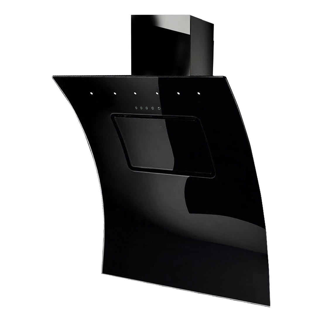 Hota design Pyramis KA8250 Black Glass, 1 motor turbo, Touch Control, 645m³h - EpicHome.ro