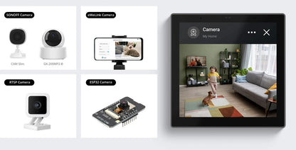 Intrerupator smart cu touch si functie termostat Sonoff NS Panel PRO, Wireless, negru - EpicHome.ro