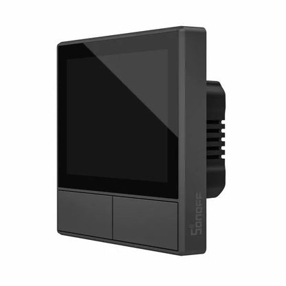 Intrerupator smart cu touch si functie termostat Sonoff NS Panel, Wireless, negru - EpicHome.ro