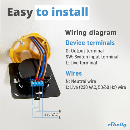 Intrerupator smart cu touchscreen Shelly Wall Display, Wi-Fi, Alb sau Negru, Bluetooth - EpicHome.ro