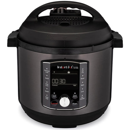 Multicooker si friteuza cu aer cald, 2 in 1, Instant Pot Pro Crisp 8, 1500W, 11 programe presetate, Capacitate 7.6 litri, Vas interior din inox, Negru - EpicHome