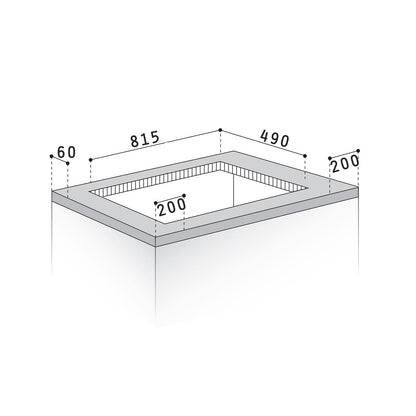 Plita gaz Pyramis 90PG 930, Inox, Wok, gratare fonta, 86x51 cm - EpicHome.ro