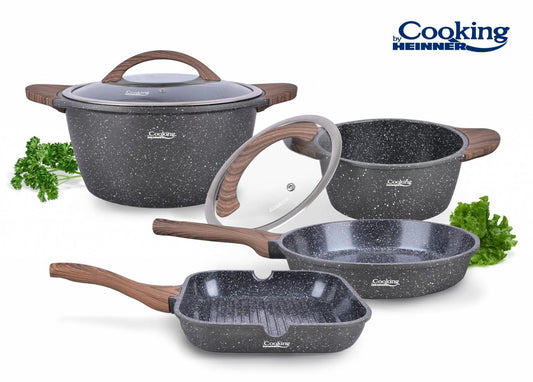 Set Gatit 6 Piese Aluminiu Turnat, Paris, Cooking By Heinner - EpicHome