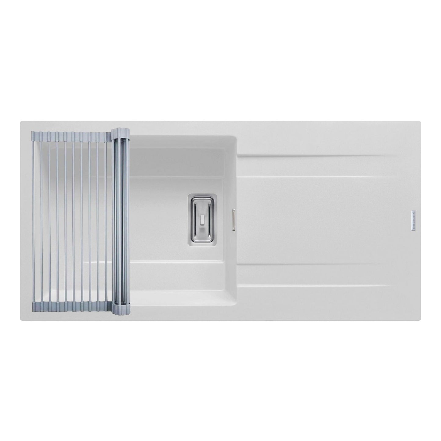 Set chiuveta granit Pyramis KARTESIO 100x50cm si suport multifunctional ROLL UP - EpicHome