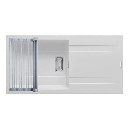 Set chiuveta granit Pyramis KARTESIO 100x50cm si suport multifunctional ROLL UP - EpicHome